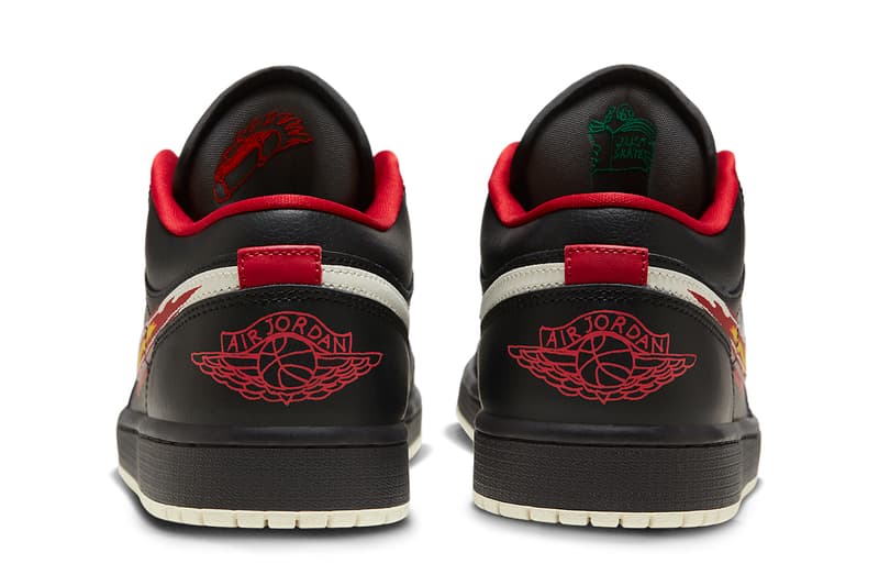 Air Jordan 1 Low Born to Fly Black Red FJ7073-010 Release date info store list buying guide photos price