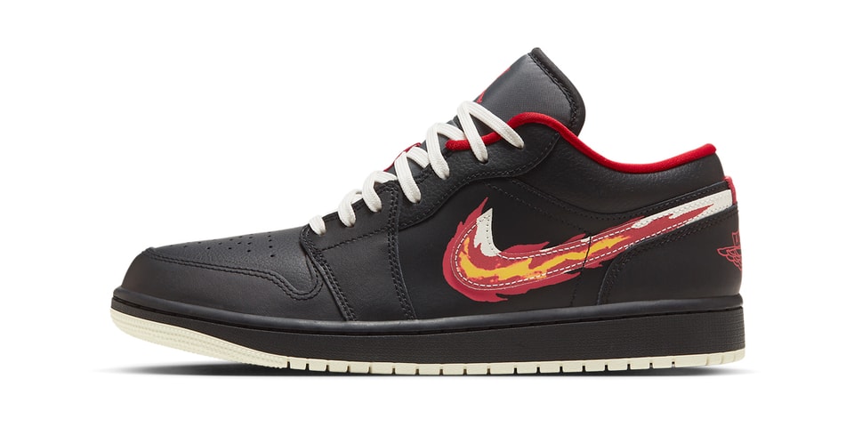 The Air Jordan 1 Low's Skate-Inspired "Born to Fly" Theme Appears in Black and Red