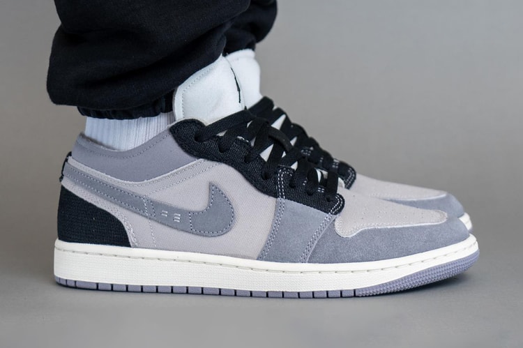 On-Foot Look at the Air Jordan 1 Low Craft "Cement Grey"