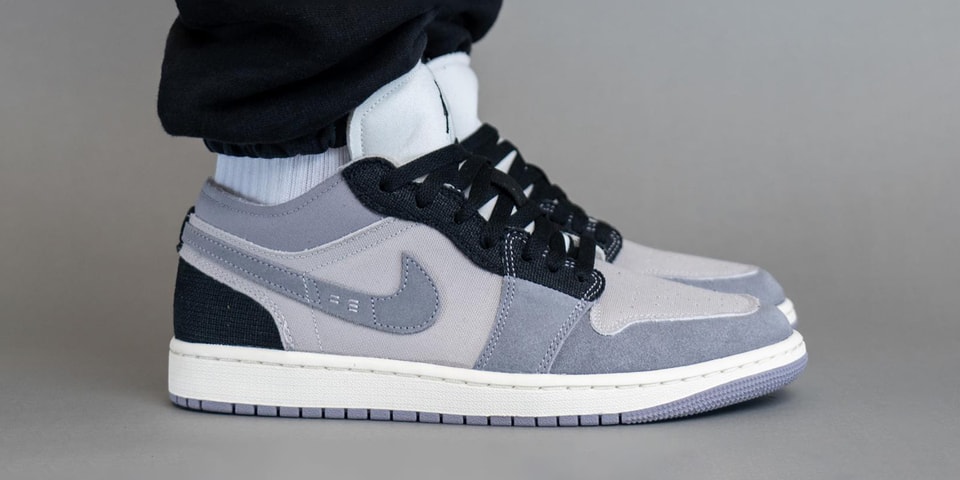 On-Foot Look at the Air Jordan 1 Low Craft "Cement Grey"