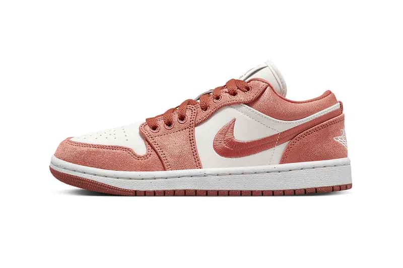 Official Look at the Air Jordan 1 Low SE "Canvas" peach FN3722-801 jordan brand swoosh nike michael jordan lowtop sneakers everyday shoes classic