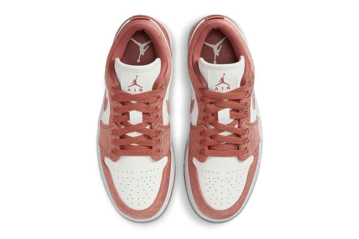 Official Look at the Air Jordan 1 Low SE "Canvas" peach FN3722-801 jordan brand swoosh nike michael jordan lowtop sneakers everyday shoes classic