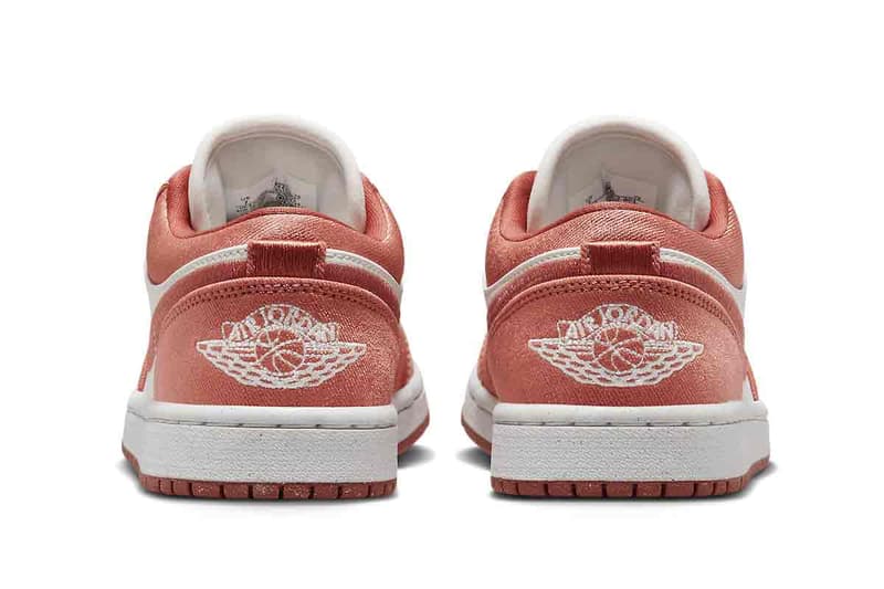 Official Look at the Air Jordan 1 Low SE "Canvas" peach FN3722-801 jordan brand swoosh nike michael jordan lowtop sneakers everyday shoes classic