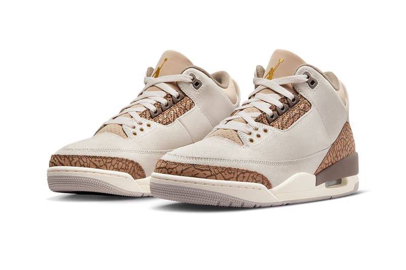 Air Jordan 3 Palomino First Look Release Info CT8532-102 Date Buy Price Light Orewood Brown Metallic Gold Light British Tan Palomino