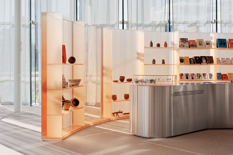Resin Installation Casts Orange Glow Across Sydney Modern Gallery Shop