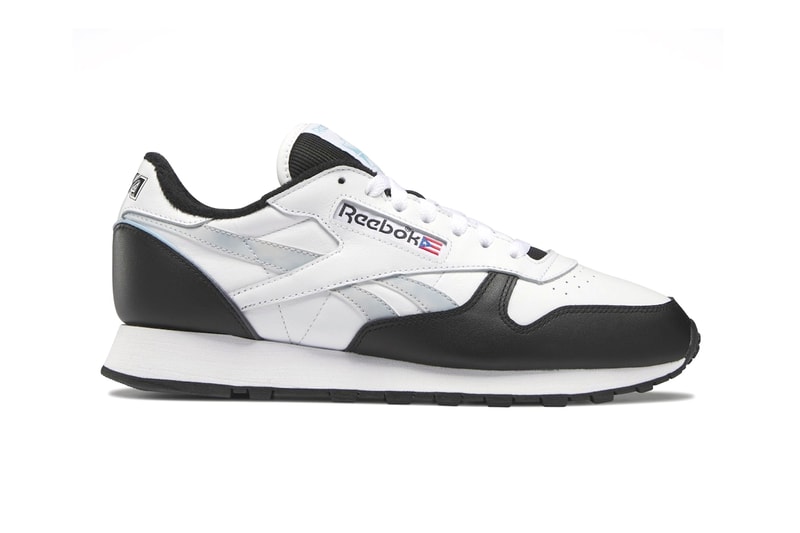 Reebok Annuel AA Classic Leather 1983 Vintage Puerto Rico white black flag motorsport info