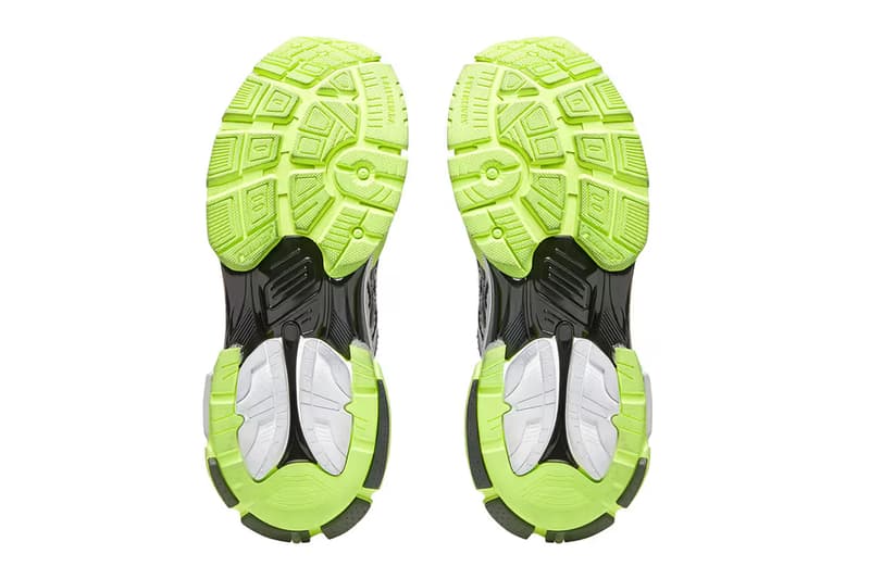 Balenciaga Runner Sneaker white black neon information details yellow denma footwear hype