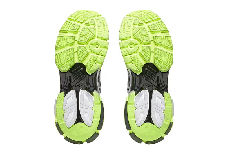 Balenciaga Runner Sneaker white black neon information details yellow denma footwear hype