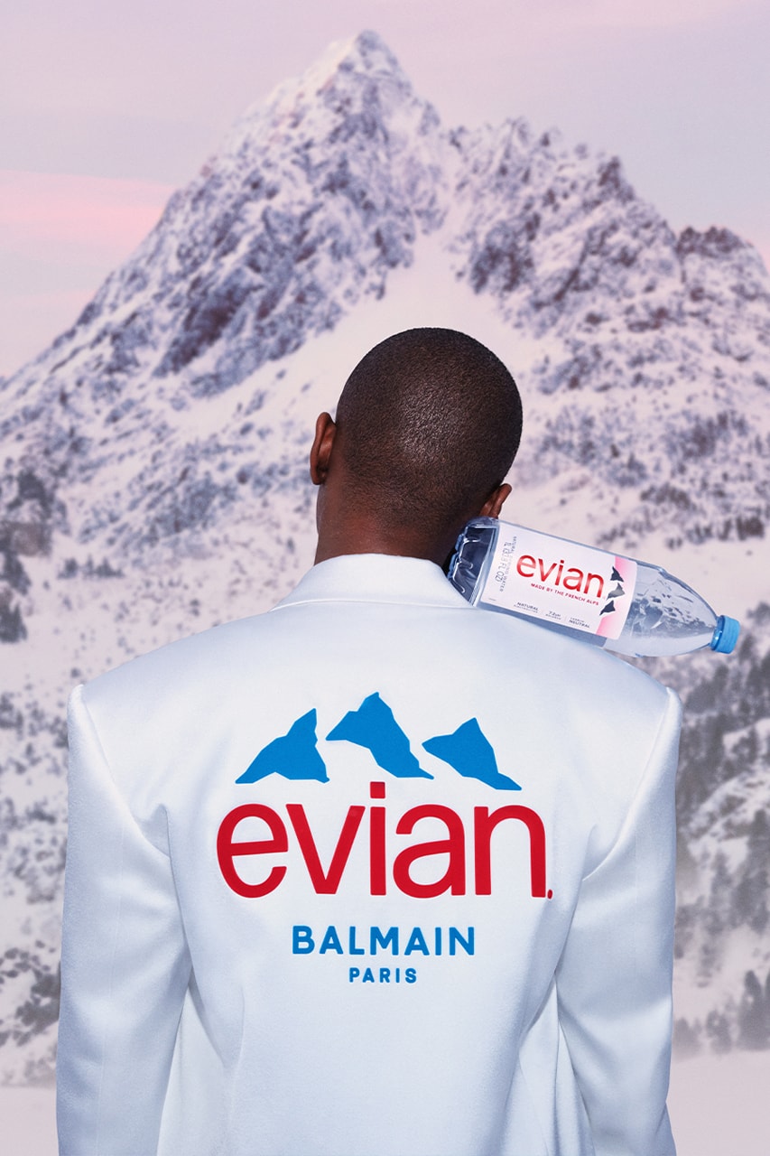Balmain x evian Collaboration Capsule Ready to Wear Olivier Rousteing Interview Hypebeast Exclusive Sustainability Fashion