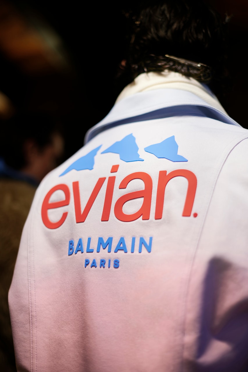 Balmain x evian Collaboration Capsule Ready to Wear Olivier Rousteing Interview Hypebeast Exclusive Sustainability Fashion