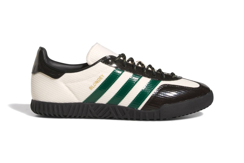 adidas Gazelle Indoor Blondey skateboarding football soccer collaboration cleats teaser info images black white green