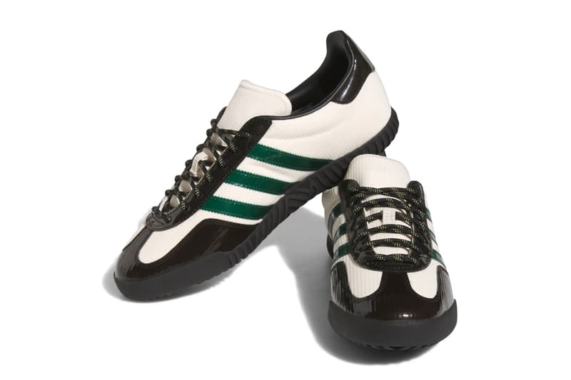 adidas Gazelle Indoor Blondey skateboarding football soccer collaboration cleats teaser info images black white green
