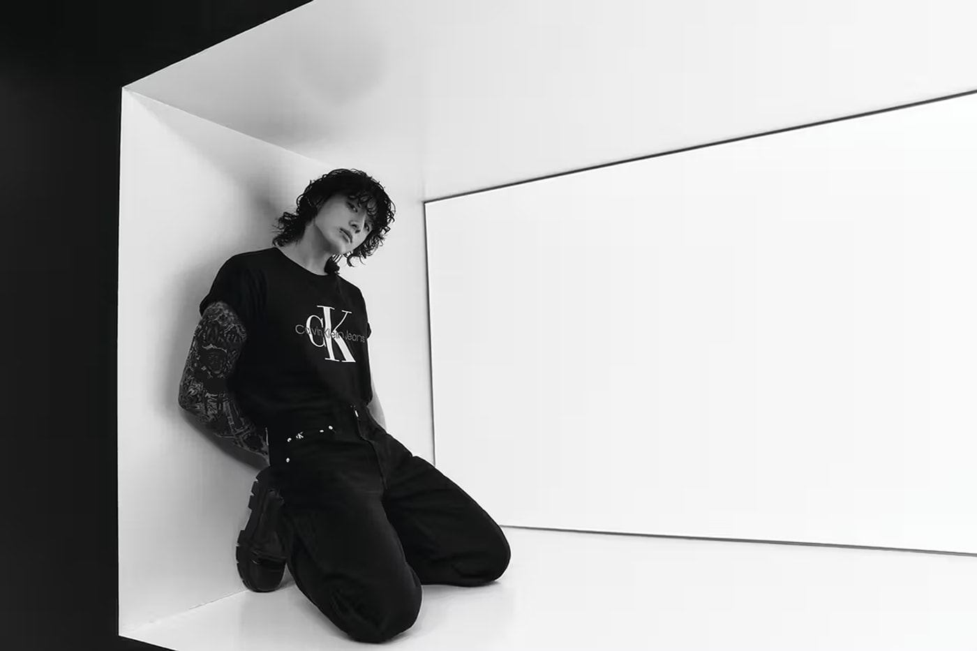 Jung Kook Wears Denim & Boots in Calvin Klein's Fall '23 Campaign