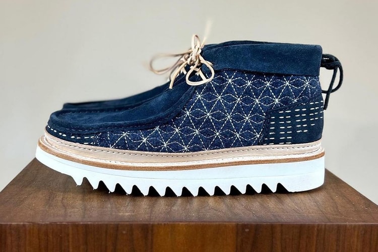 Goods & Services Delivers Clarks Wallabee "Navy Sashiko" Custom