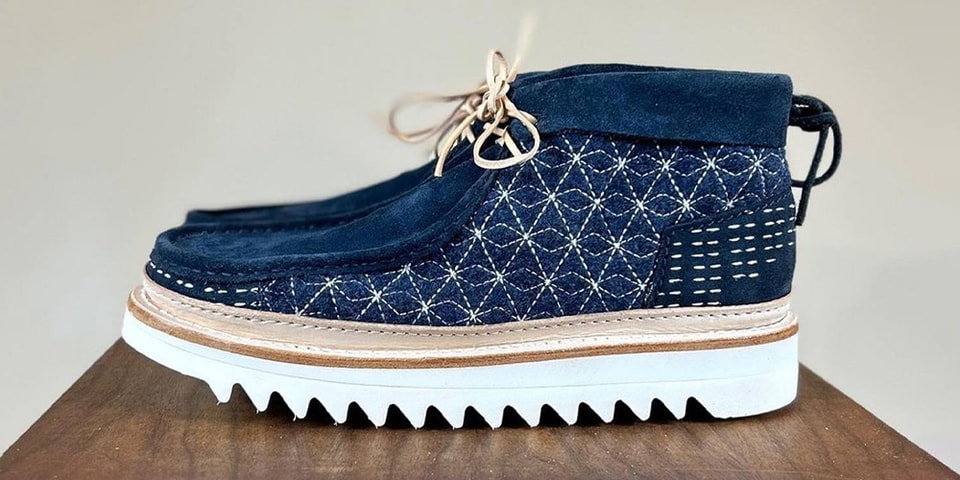 Goods & Services Delivers Clarks Wallabee "Navy Sashiko" Custom