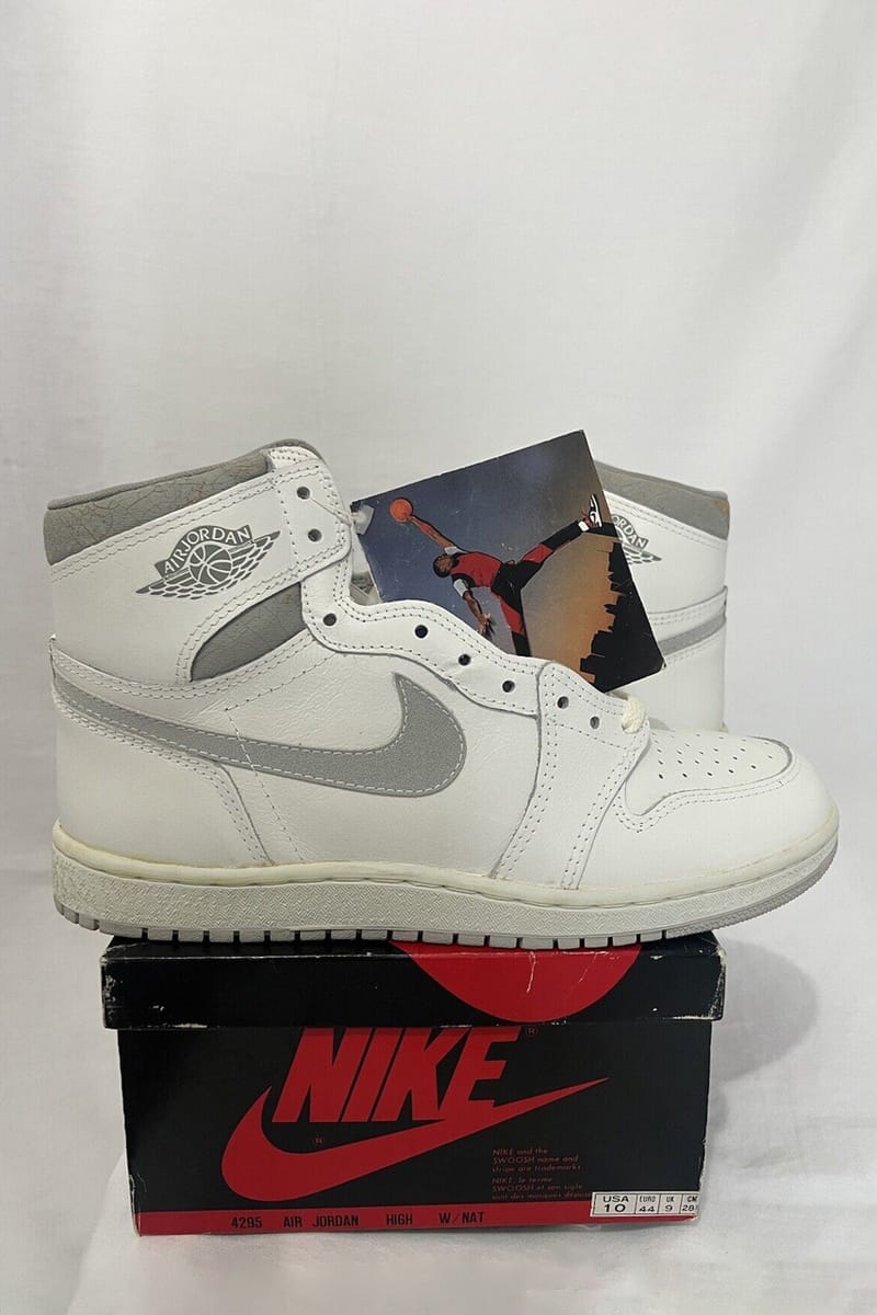 1985 neutral grey jordan 1