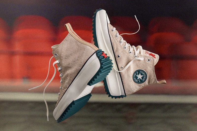 Converse Liverpool capsule collection nine piece heritage varsity jacket run star hike polo tracksuit chuck 70 release info date price