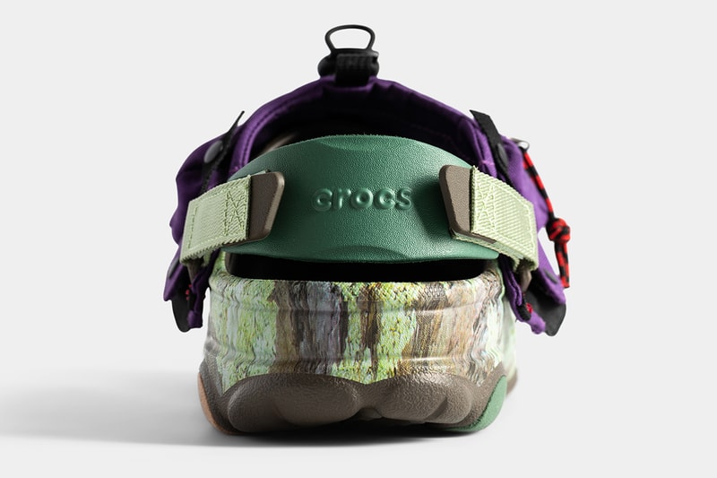 Crocs bodega all terrain nict tech clog foam pocket nylon hood pruple camo release info date price