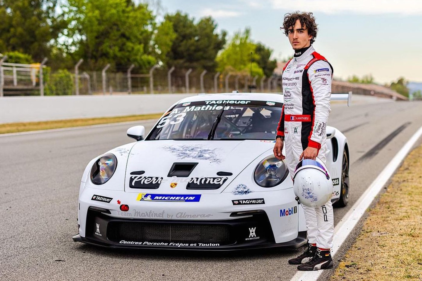 Daniel Arsham Porsche 992 GT3 Cup Eroded Takes to the Track carrera cup france racing arthur mathieu info
