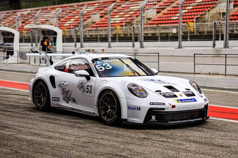 Daniel Arsham Porsche 992 GT3 Cup Eroded Takes to the Track carrera cup france racing arthur mathieu info