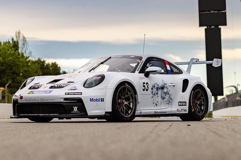 Daniel Arsham Porsche 992 GT3 Cup Eroded Takes to the Track carrera cup france racing arthur mathieu info