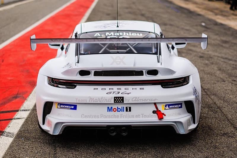 Daniel Arsham Porsche 992 GT3 Cup Eroded Takes to the Track carrera cup france racing arthur mathieu info