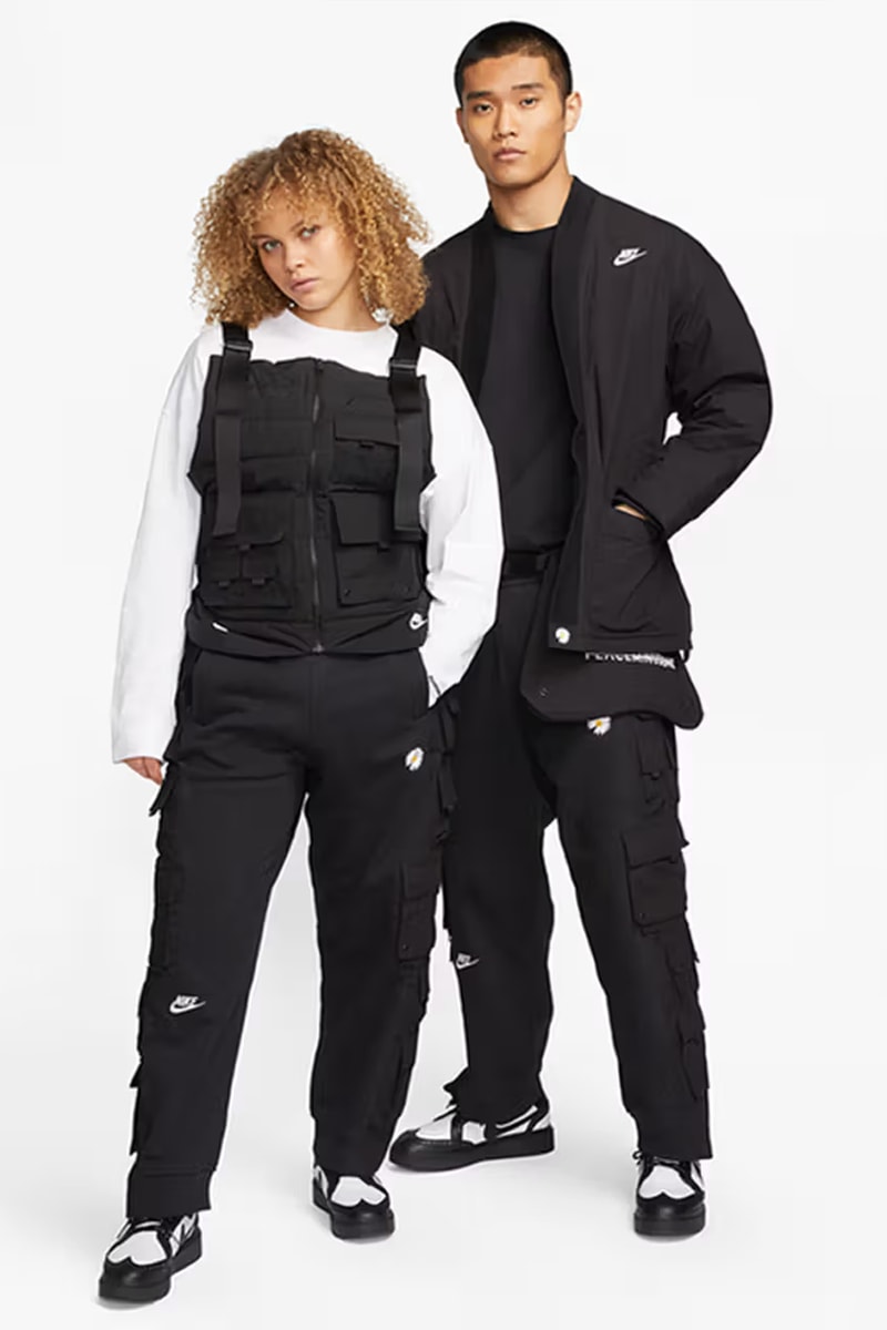 G-Dragon's PEACEMINUSONE and Nike Launch New Apparel Collection nike kwondo 1 panda daisy motif k-pop star swoosh technical sportswear