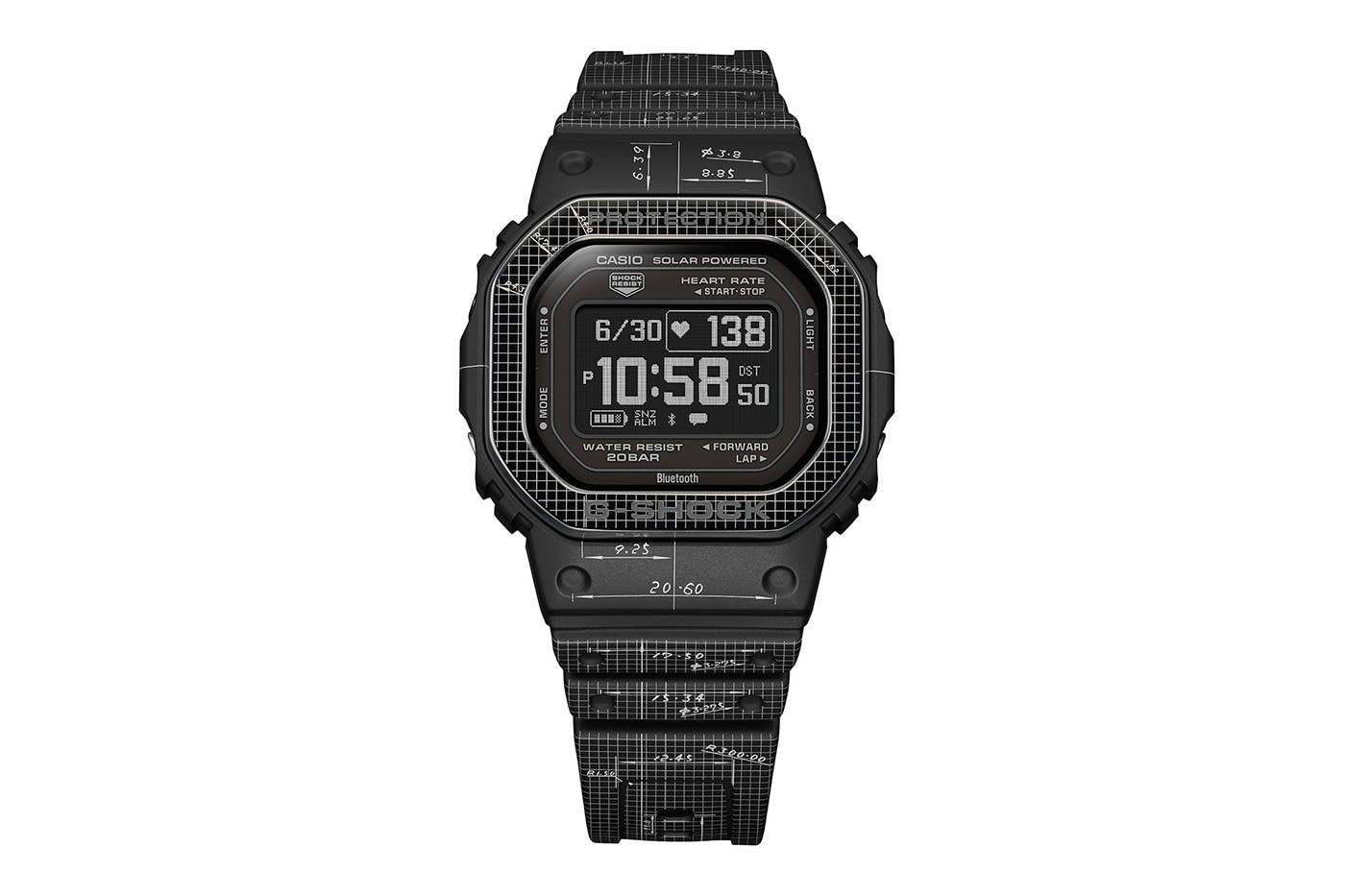 Casio G-Shock DW-H5600MB-2DR Smartwatch G-Squad Heart Monitor
