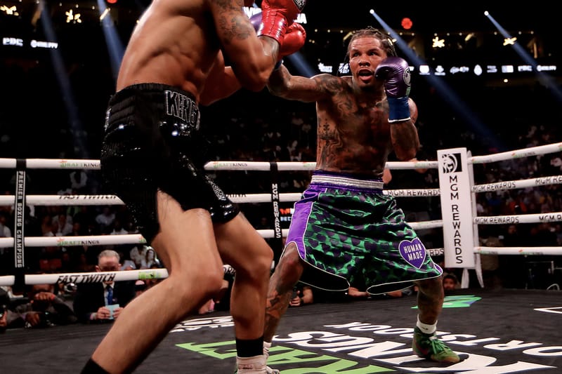 Gervonta Davis Defeats Ryan Garcia Dressed in HUMAN MADE and Nike SB Dunk "Skunk" Boots
