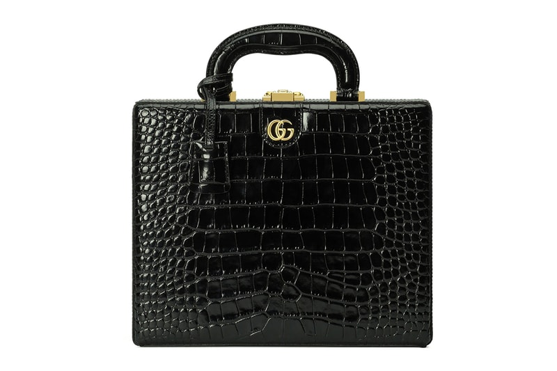 Decorative Chessboard with crocodile case in black