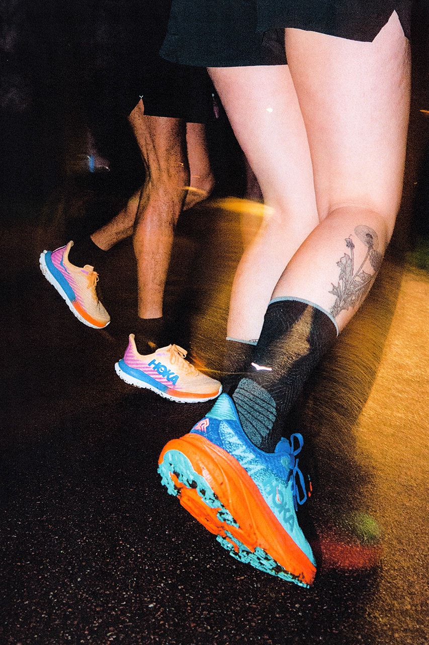 HOKA queer running club campaign hypebeast visuals charity funding 