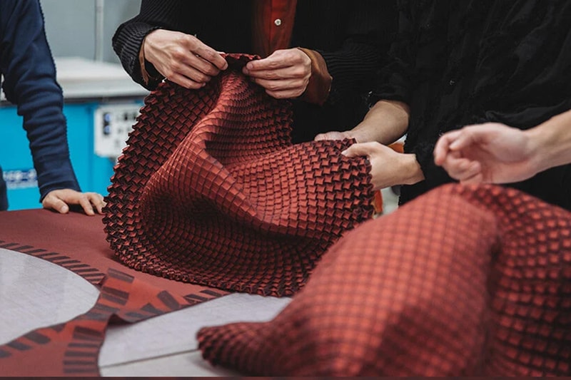 Issey Miyake type v nature Architects milan design week 2023 exhibition metamaterial milan italy 