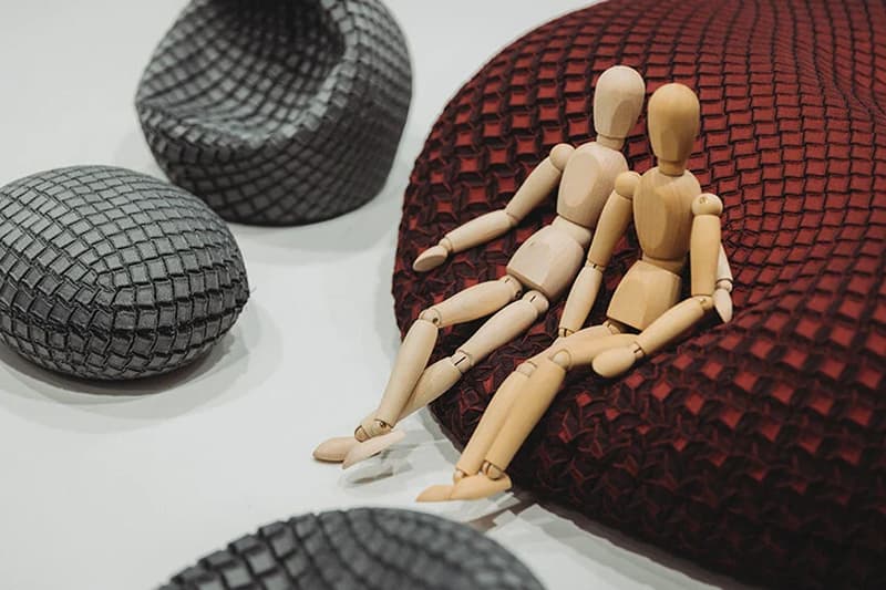 Issey Miyake type v nature Architects milan design week 2023 exhibition metamaterial milan italy 