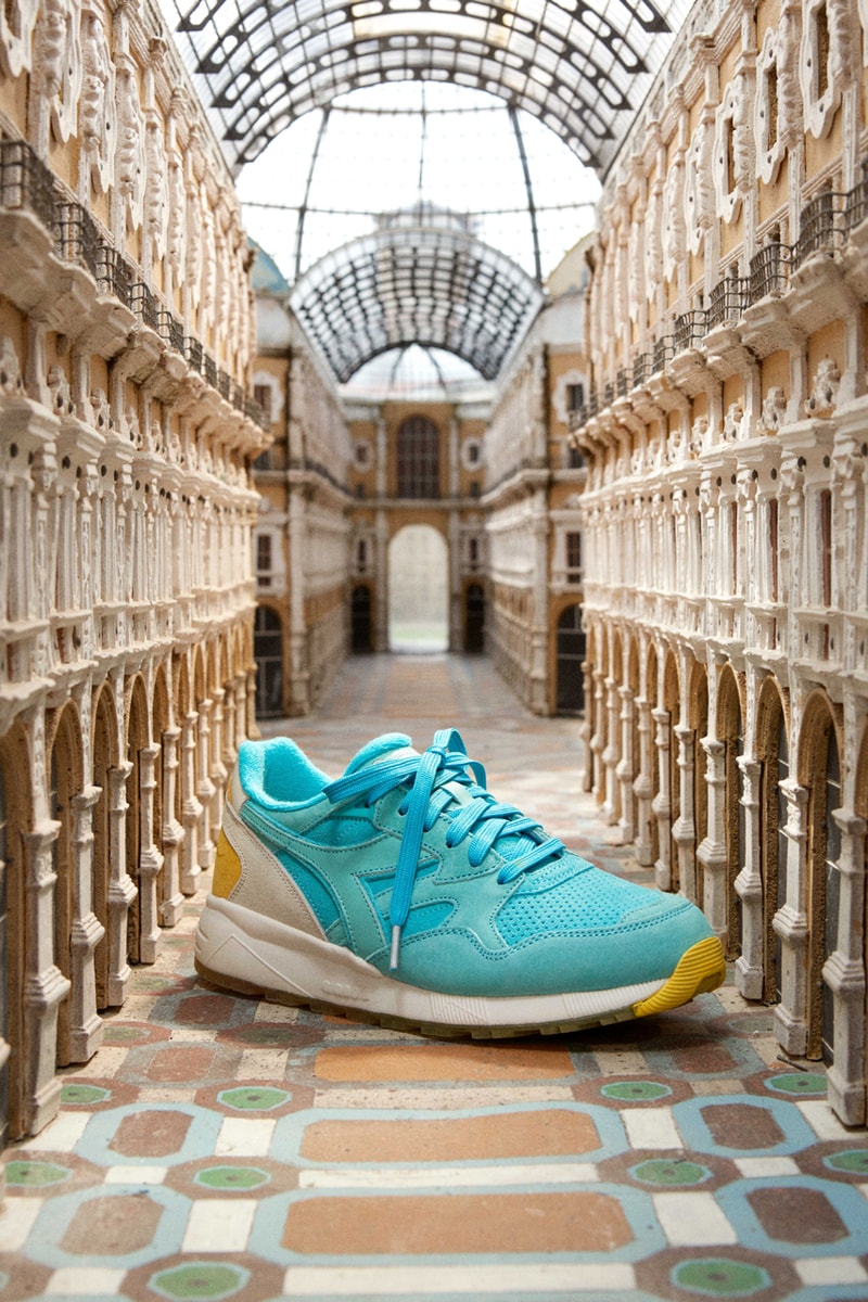 IUTER x SPECTRUM x Diadora N9002 Sneaker Collaboration Lookbook Campaign Release Information Drop Dates Drops Footwear Italy Emerging Streetwear Brands
