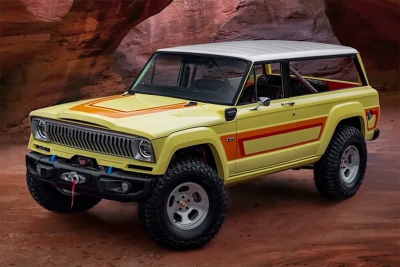 Jeep Merges a 1970s Cherokee with a Rubicon 4xe for Its Latest Concept Vehicle