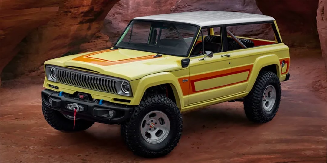 Jeep 1970 Cherokee Hybrid Wrangler Concept Car | Hypebeast 