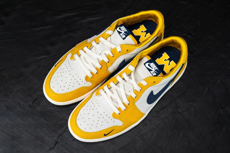 Jordan 1 Low PE Michigan Detailed Look Info Buy Price