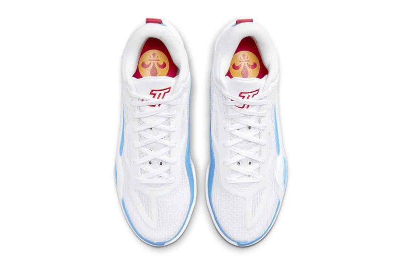 Official Look at the Jordan Tatum 1 "St. Louis" DX5573-100 jayson tatum signaure jordan brand shoe son deuce White/University Red-University Blue-University Gold michael jordan boston celtics nba basketball