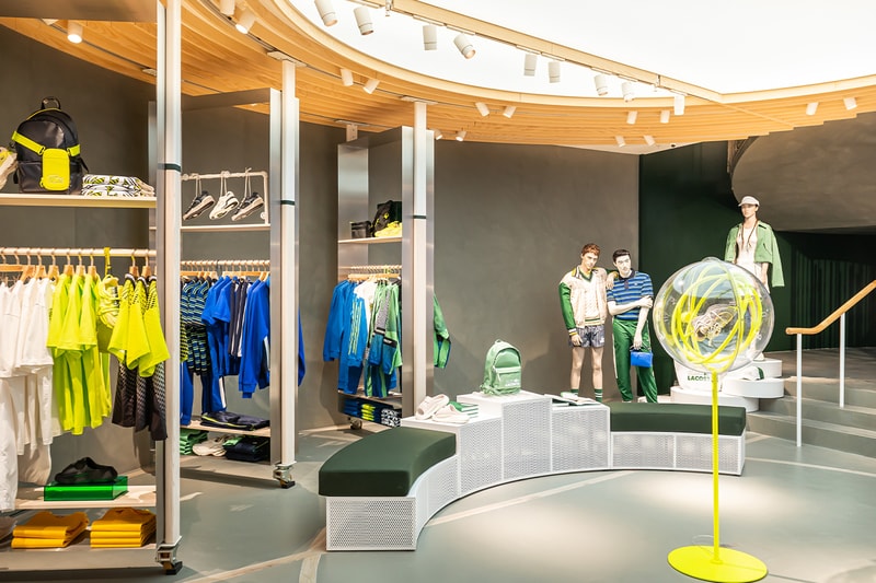 Lacoste London Regent Street Store Opening crocodile flagship uk sportswear menswear womenswear tennis