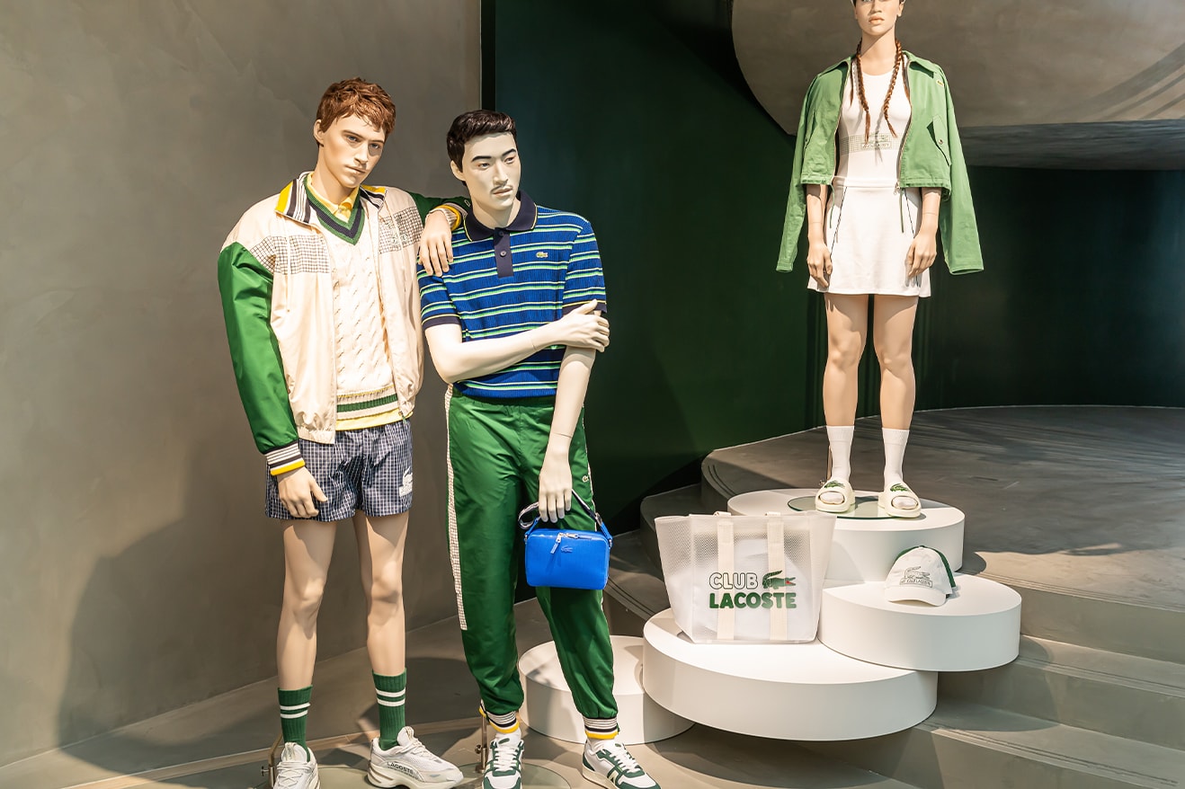 Lacoste London Regent Street Store Opening crocodile flagship uk sportswear menswear womenswear tennis