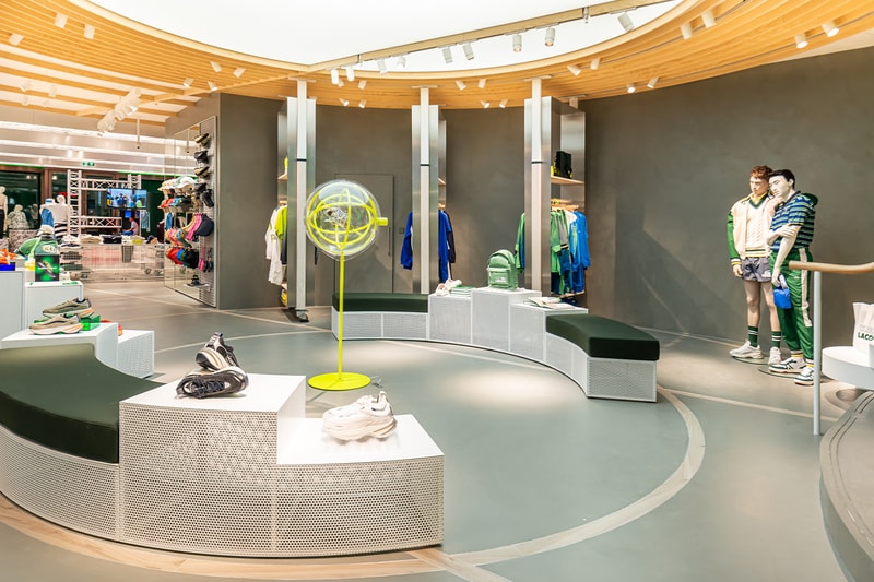 Lacoste London Regent Street Store Opening crocodile flagship uk sportswear menswear womenswear tennis