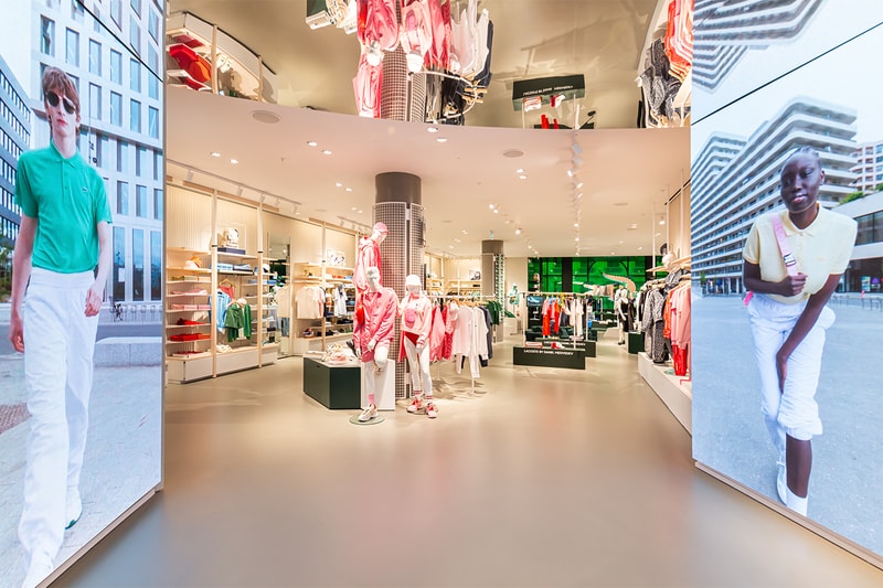 Lacoste London Regent Street Store Opening crocodile flagship uk sportswear menswear womenswear tennis