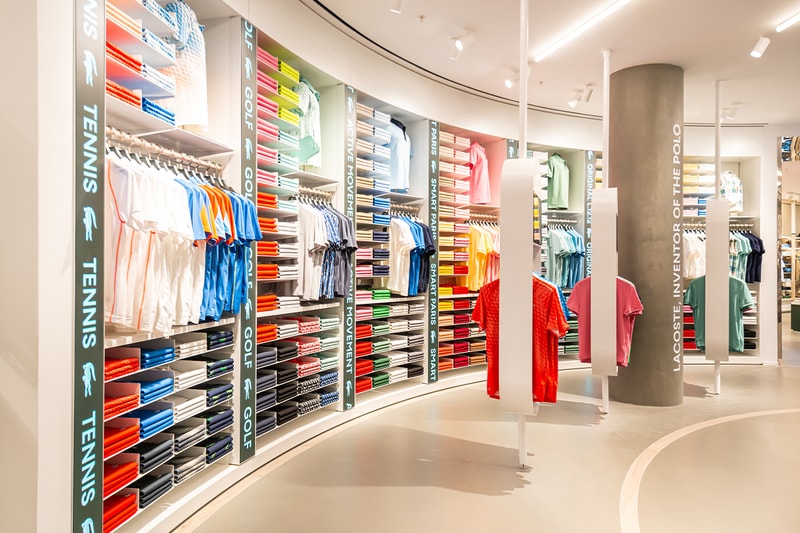Lacoste London Regent Street Store Opening crocodile flagship uk sportswear menswear womenswear tennis