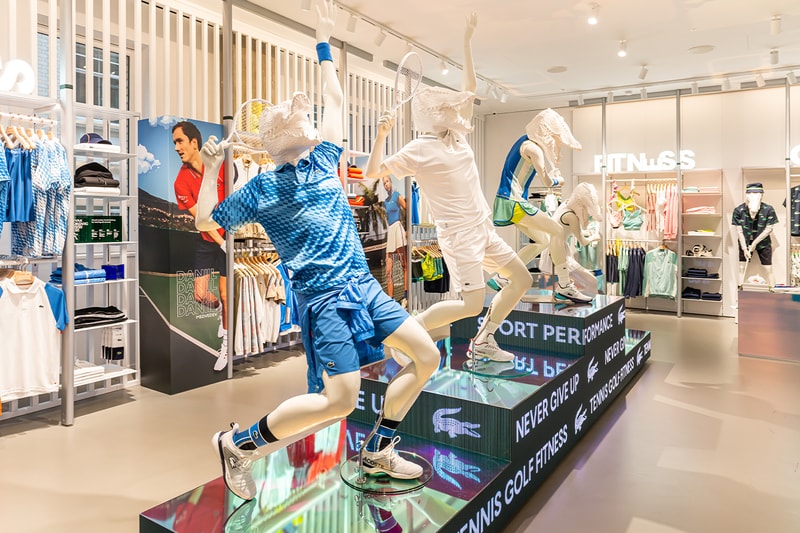 Lacoste London Regent Street Store Opening crocodile flagship uk sportswear menswear womenswear tennis