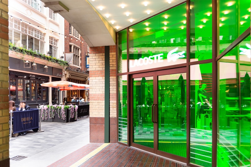 Lacoste London Regent Street Store Opening crocodile flagship uk sportswear menswear womenswear tennis