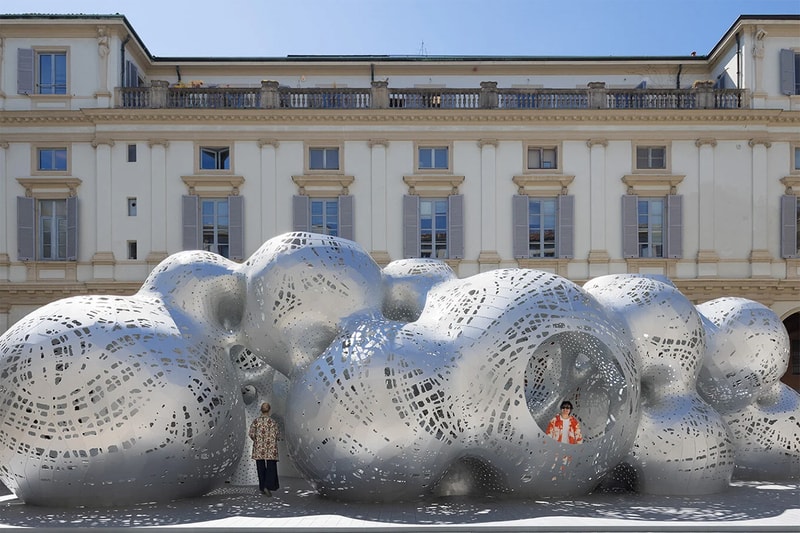 louis vuitton nomad pavilion marc fornes theverymany milan design week 2023 photos 