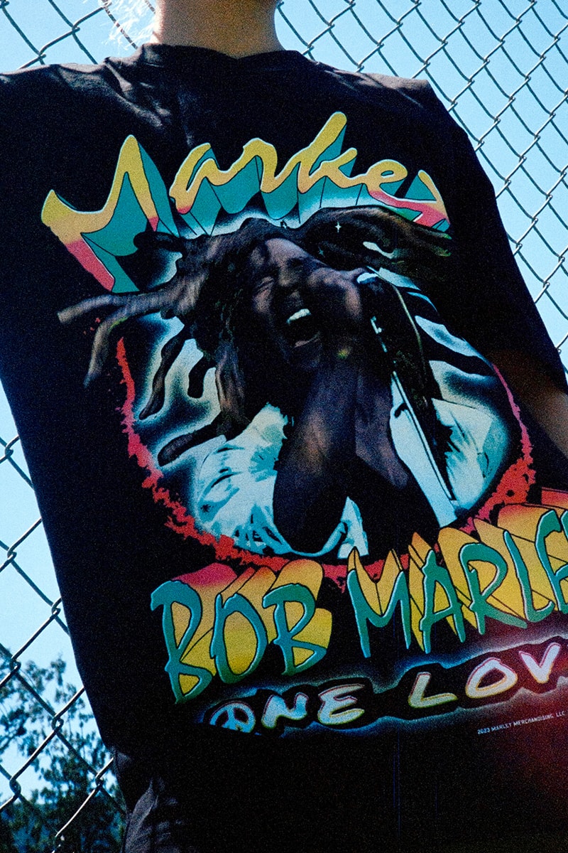 MARKET Unveils Bob Marley Collaboration chinatown market soccer kit football t-shirts jerseys mesh shorts