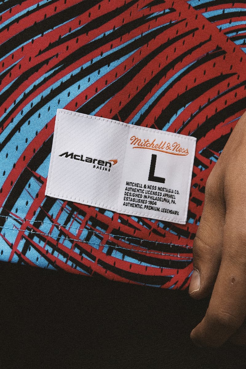 McLaren Announces Mitchell & Ness Collaboration Merch lando norris Oscar Piastri daniel ricciardo formula one formula 1 f1 grand prix miami monaco las vegas 