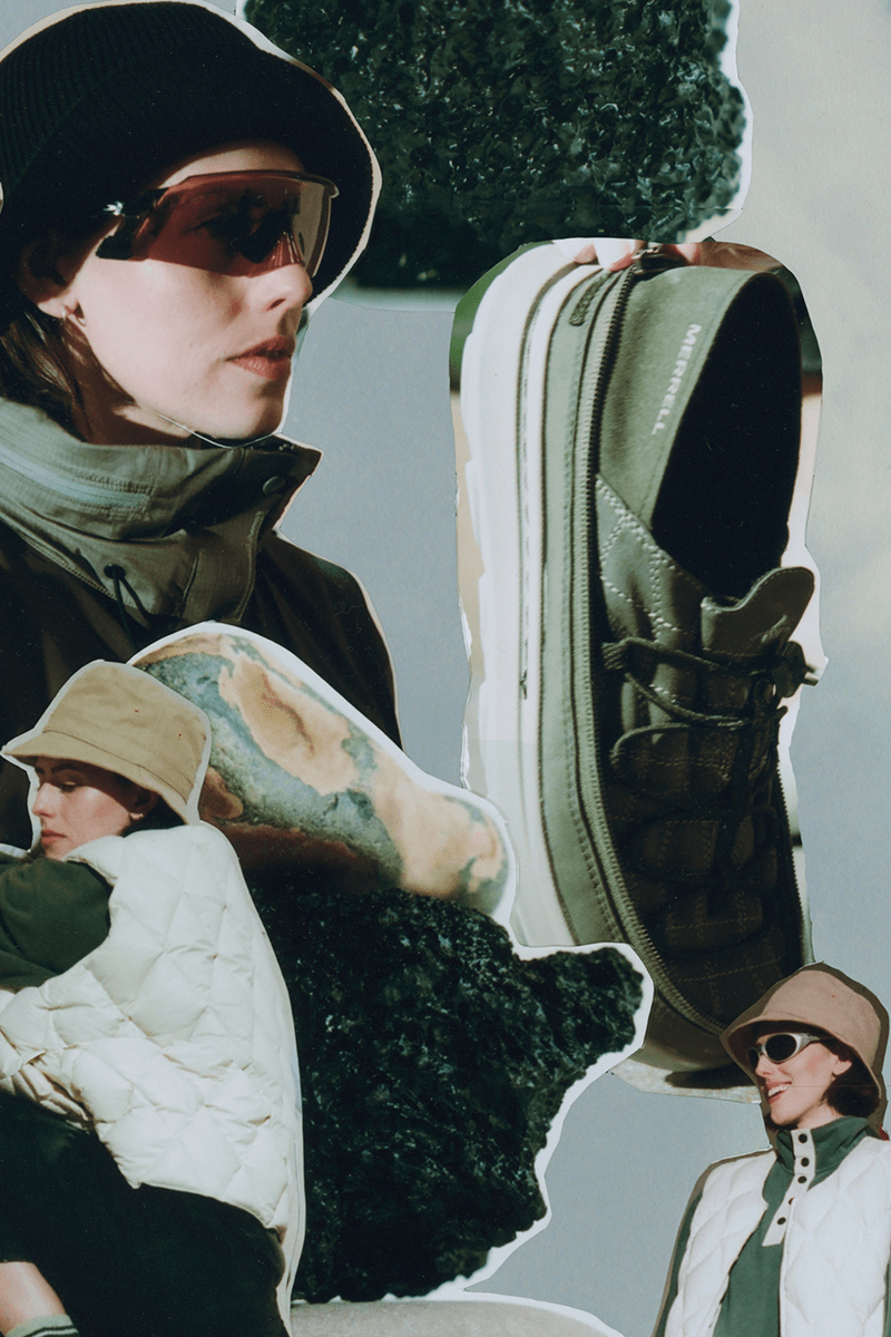 Merrell 1TRL Spring Summer 2023 SS23 "My Trail" Campaign Collage Elena Cremona Footwear 