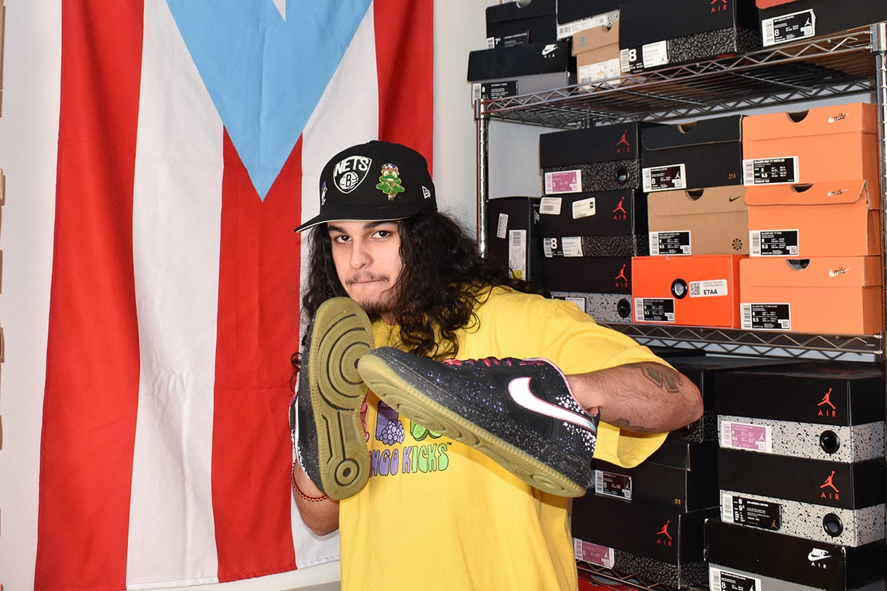 mofongo kick sole mates bad bunny adidas campus nike lunar force 1 area 72 interview puerto rico 